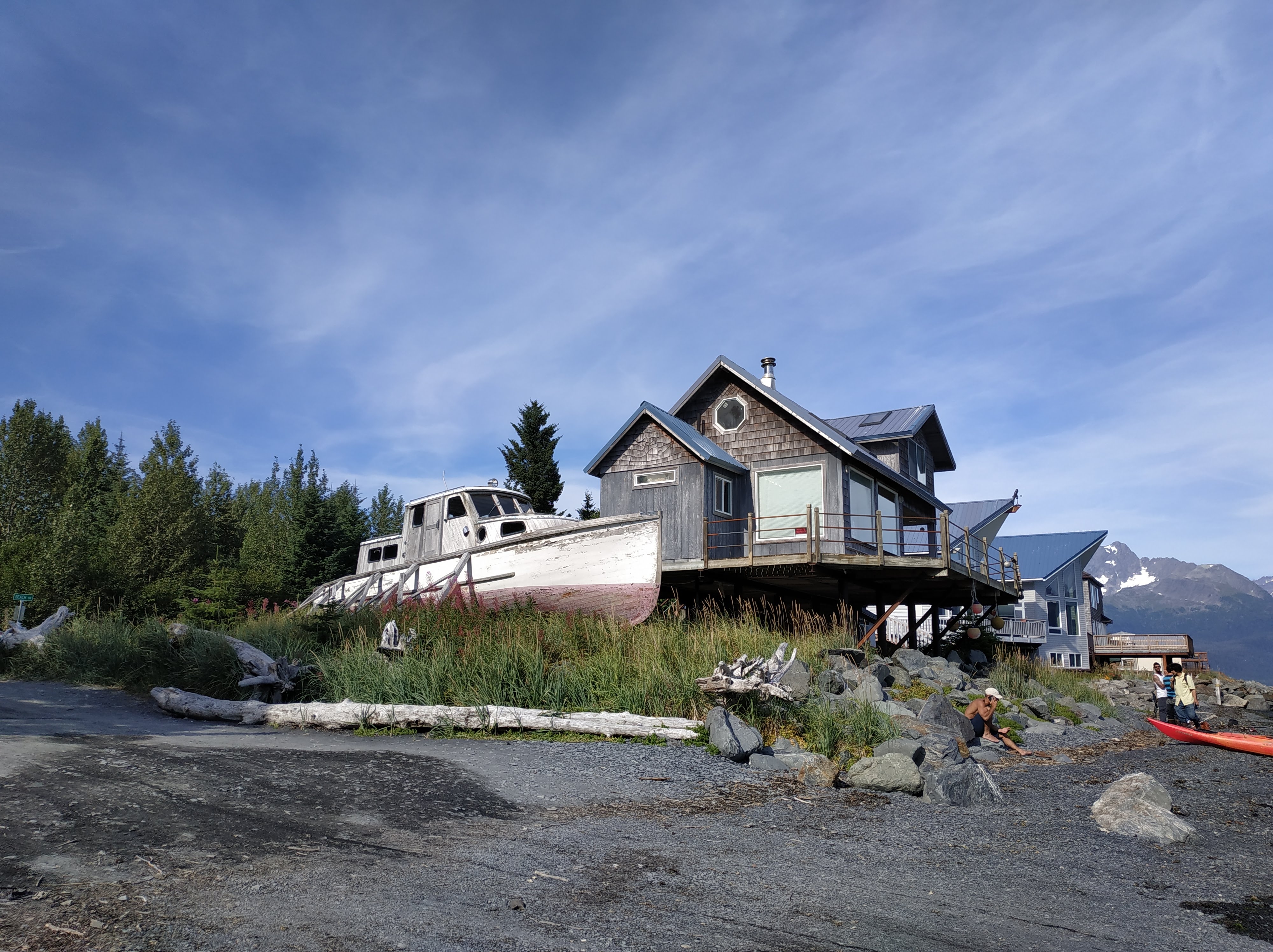 Bateau Ancre à Lowell Point, Alaska