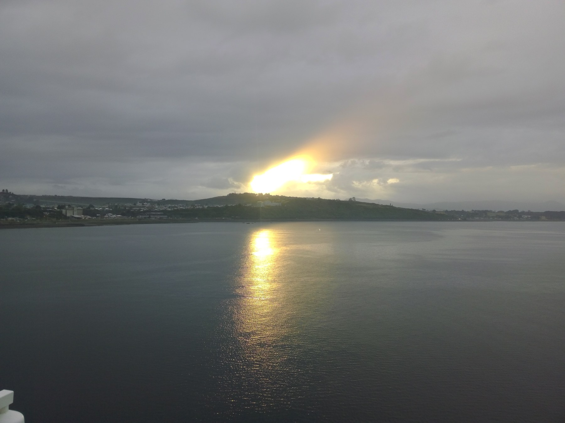 Coucher de soleil à Puerto Varas