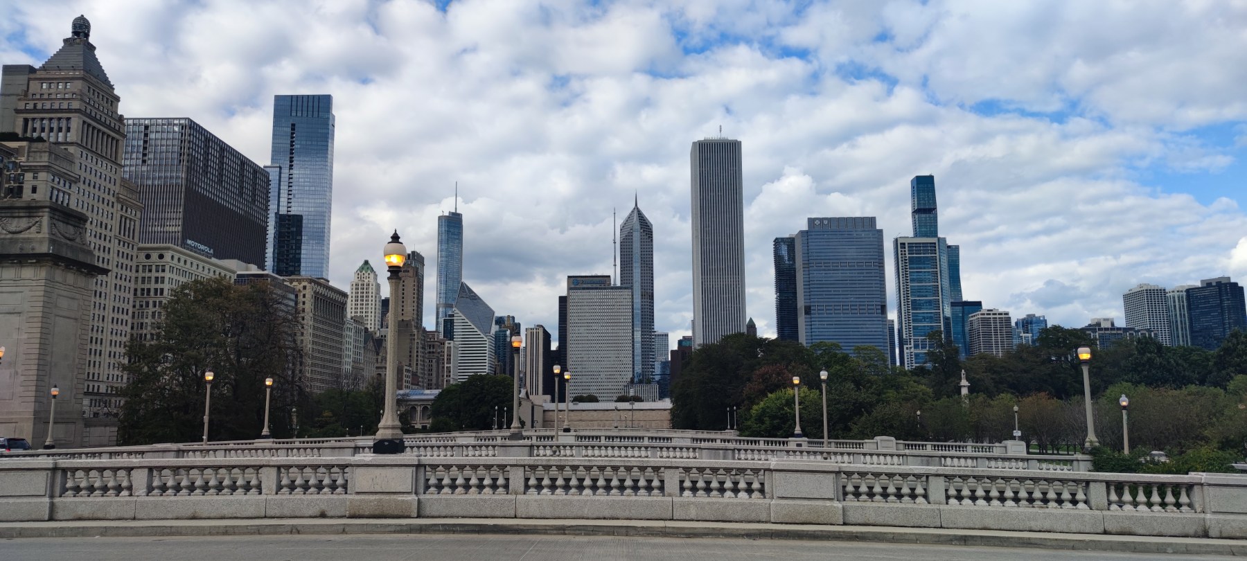 Vue de Chicago depuis Grant Park