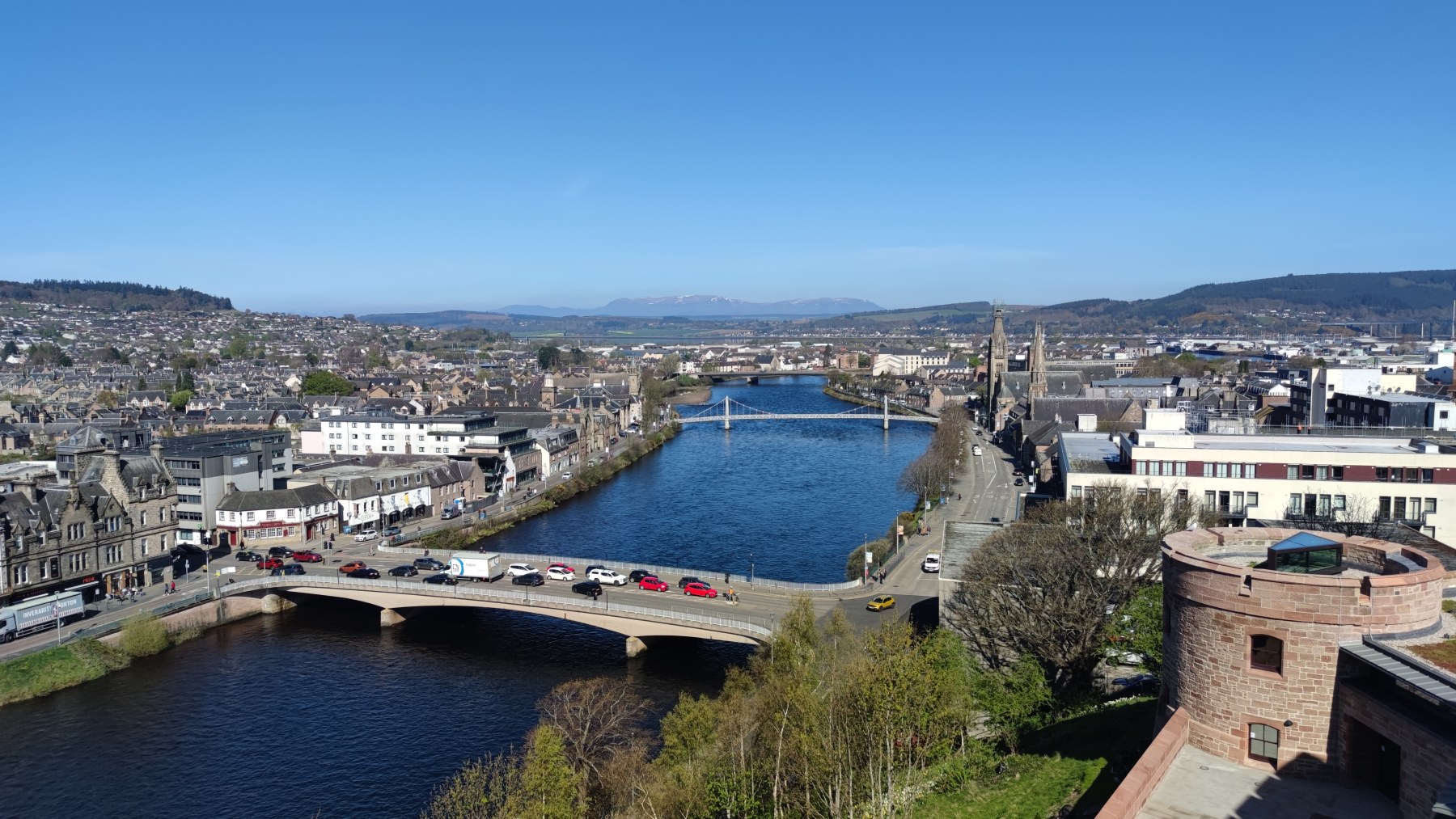 Stirling, Écosse — Vue sur la rivière Forth