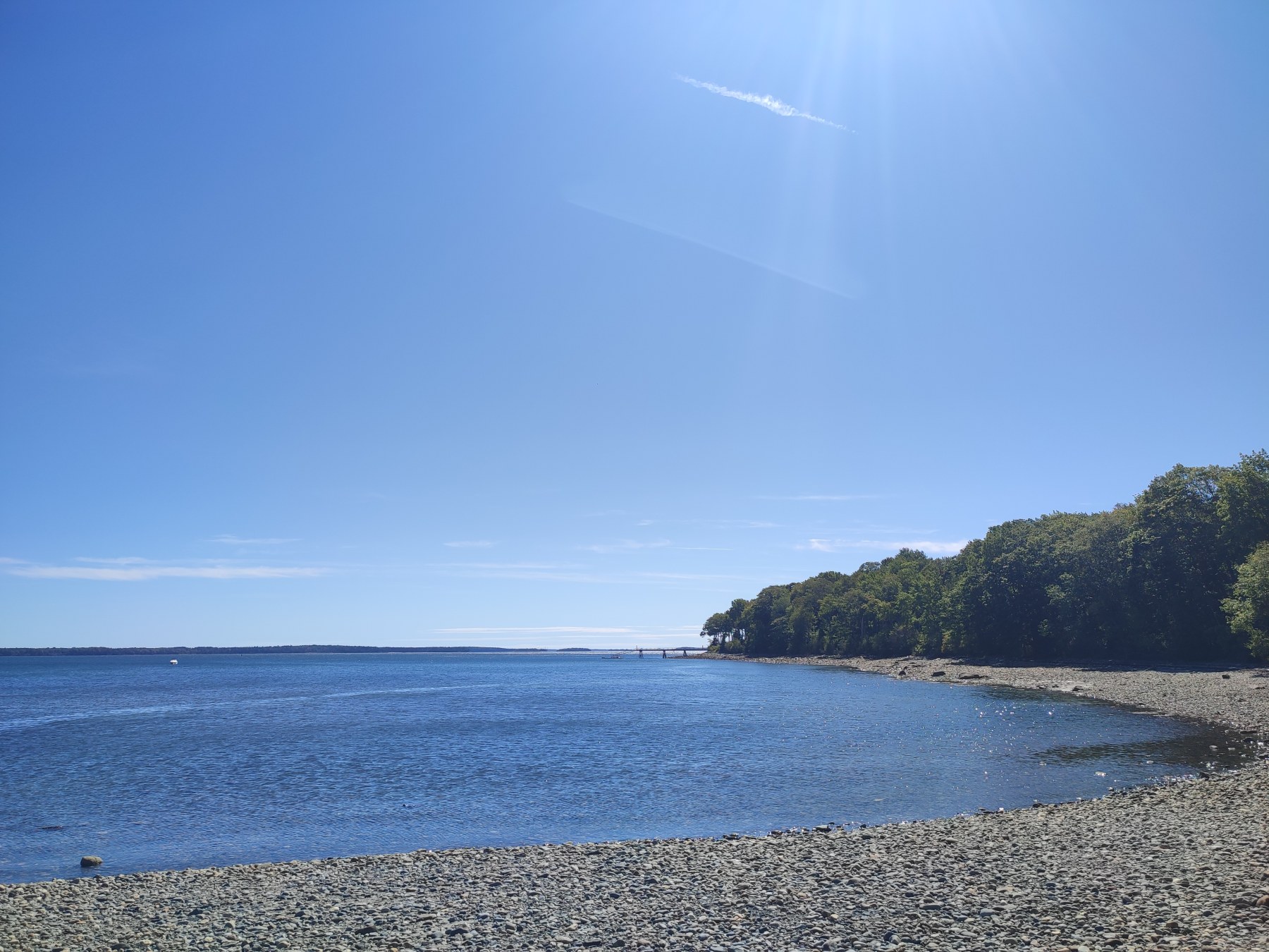 Vue paisible de Howe Point Road