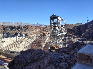 Hoover Dam : Vue sur l'ouvrage Hoover Dam : Vue sur l'ouvrage