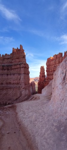 Sentier entre les hoodoos de Bryce Canyon