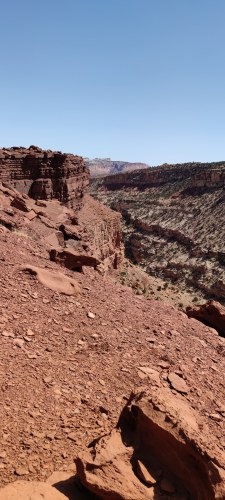 Canyon rouge en Californie, vue panoramique