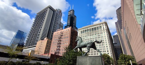 Statue du cheval à Chicago