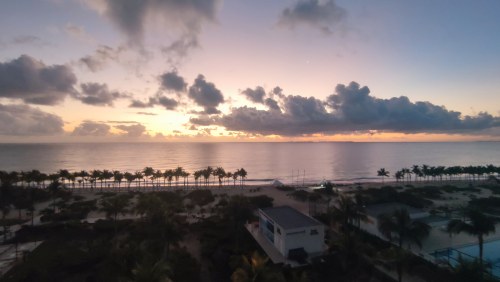 Playa del Carmen, Mexique - Coucher de soleil à Cancún