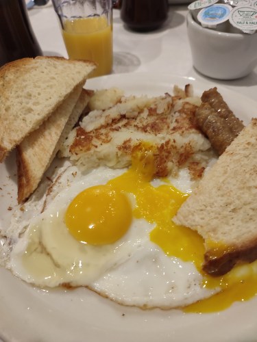 Petit déjeuner américain à Chicago