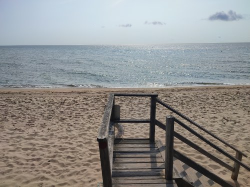 Accès à la plage de Cape Cod